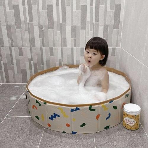 Folding Swimming Pool Childrens Bathtub Game Bobo Ball Pool Baby Indoor And Outdoor Play Storage Fence Ocean Ball Pool 80cm