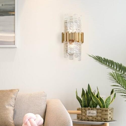 Modern wall lamp lamp glass ball dining room aisle living room luminaria de parede home deco