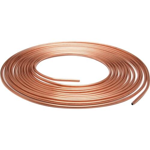 Brake Line Tubing Replacement Coil Roll 3/16 OD Full Size Nuts Anti-rust