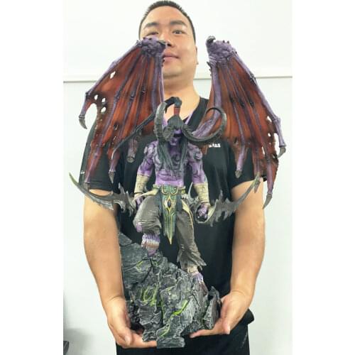 [VIP] Limited Large size 60cm WOW Illidan gk resin statue figure collection model Original box best gift