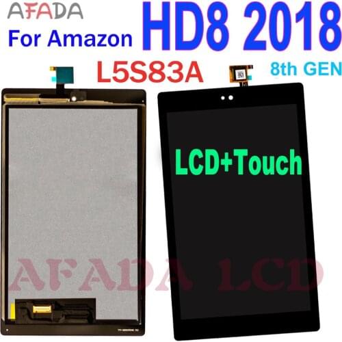8" LCD Screen For Kindle HD8 2018 HD 8 2018 8th Gen L5S83A LCD Screen Digitizer Assembly Replacements