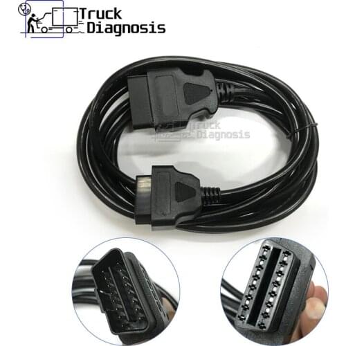 10 m long universal 16 Pin truck OBD II extension cable