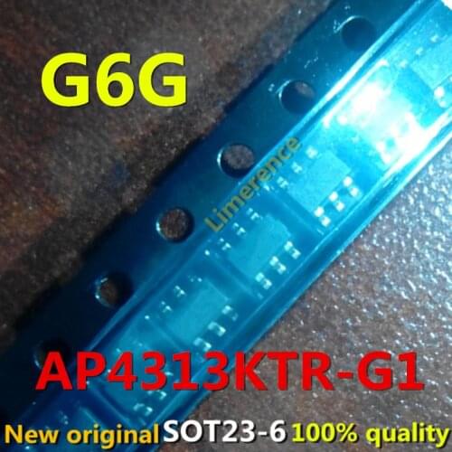 10PCS AP4313KTR-G1 AP4313 Silk screen:G6G SOT23-6 integrated circuit Support the BOM one-stop supporting services