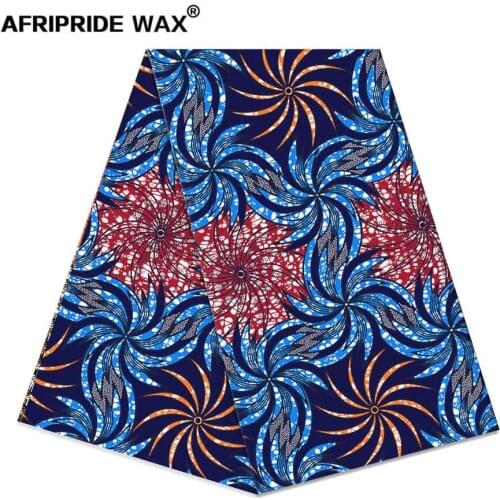 African ankara fabric high quality wholesale african flower 100% cotton real wax brocade fabric for clothing A18F0571