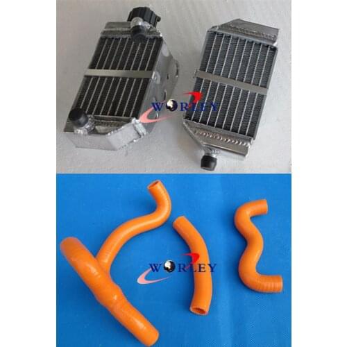 FOR KTM 50 SX/SXS MINI 50cc/49cc 2012-2018 2016 2015 Aluminum Radiator and hose ORANGE