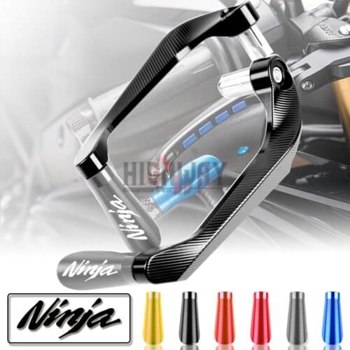 Motorcycle CNC Aluminum 7/8'' 22mm Brake Clutch Levers Guard Handlebar Protector For Kawasaki Ninja650 ER6N ER6F