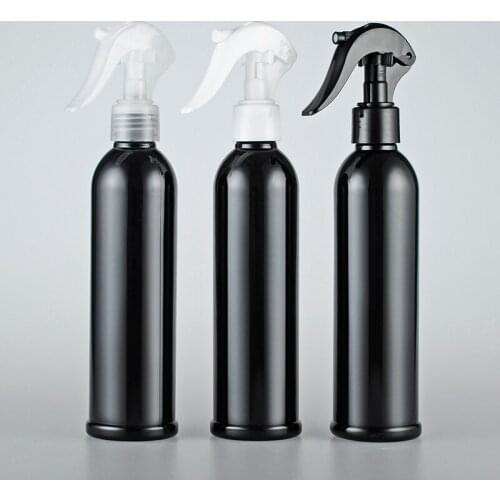 30pcs 250ml Empty Plastic black Spray Bottle fine mist PET bottles container with pump cosmetic container bottles