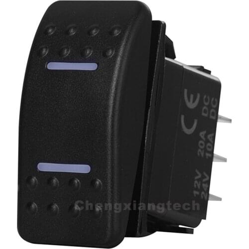 Dash Board Dual White Led 3 Pin ON OFF Rocker Switch SPST for NARVA ARB Carling Replacement Marine Grade 12V 24V Toggle Switch