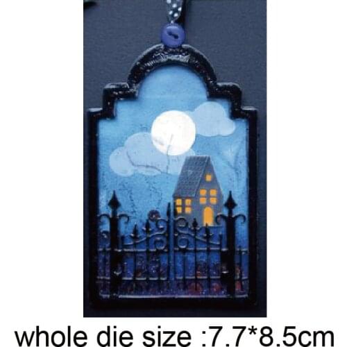 Halloween Witch Castle Door Haunted House Cutting Die Metal Stencil DIY Scrapbooking Embossing Paper Card Craft Die Cut 2020 New