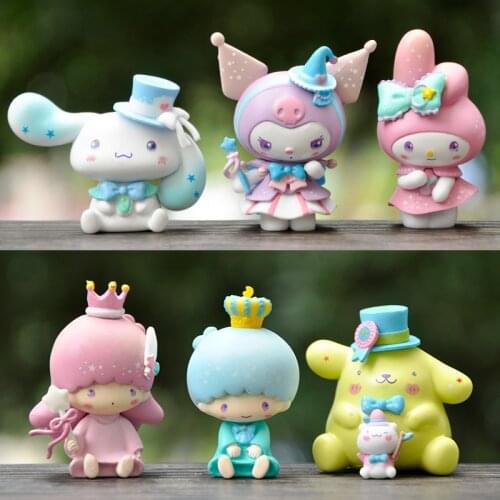 Mini Kawaii Cute Cartoon KT Cat Anime Action Figures Collection Model Toy Decorate Keychina Adult Kids Toys Girls Gift
