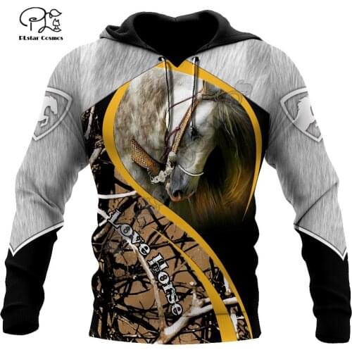 PLstar Cosmos Animal Newest Horse Funny NewFashion Harajuku 3DPrint Men/Women Streetwear Pullover Casual Jacket Zip Hoodies D-2