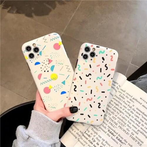 Memphis Abstract Pattern Soft Phone Case For iPhone 11 Pro XS MAX XR X 7 8 6Plus SE 2020 Candy Soft Silicone case