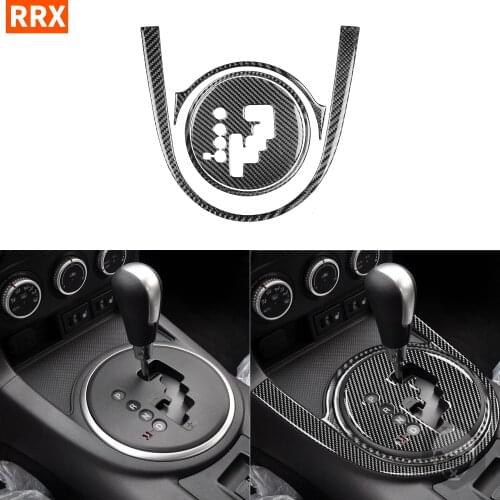 For Mazda MX-5 Miata MX5 2009 2010 2011 2012 2013 2014 2015 Carbon Fiber Sticker Gearshift Set Panel Surround Frame Tirm Strips