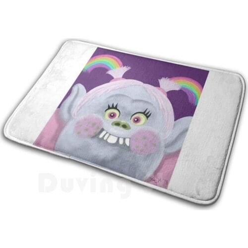 Trolls Holiday Bridget Carpet Mat Rug Cushion Soft Bridget Trolls Rainbow Lady Glitter Sparkles Debbee75 Digital Art