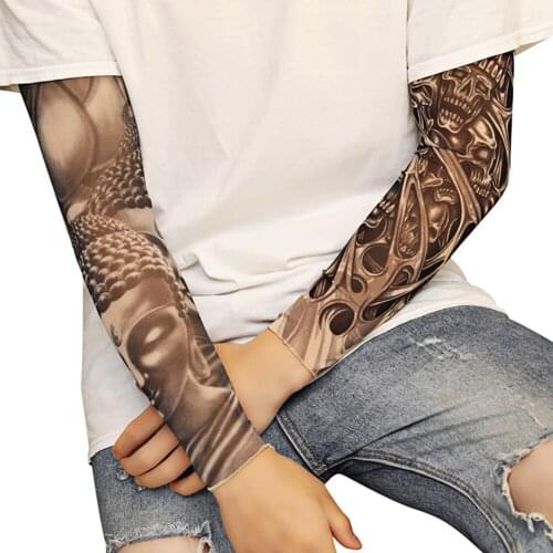 Cycling Arm Warmers Sleeves Tattoo Protective Covers Outdoor Bicycle MTB Sun Protection Arm Warmers Sunscreen Arm Cuff