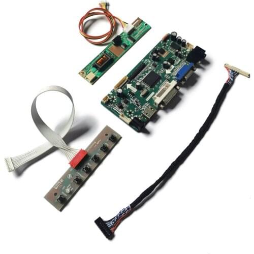 VGA+DVI For CLAA154WB05A/CLAA154WB05AN/CLAA154WB08A 1280*800 1CCFL LVDS 30-Pin panel M.NT68676 display controller board kit