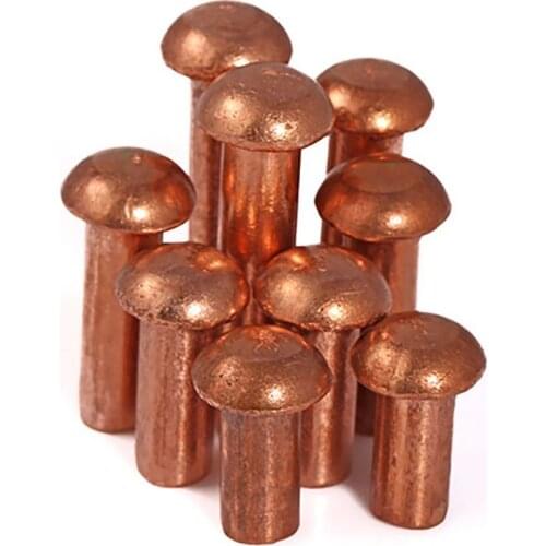 Pan Head Rivets Solid Copper Round Head Rivet Fasteners M8