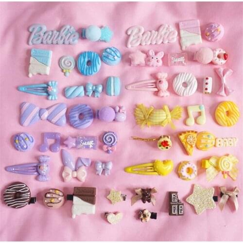 Sweet Candy Chocolate Bowknot Hairpin Lolita Girl Hair Clip Set Hair Accessroies D773