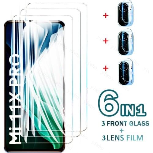 For Xiaomi Mi 11x Pro Glass Screen Protector Tempered Glass Protective Phone Case Lens Film for xiaomi 11 X 11xPro Cases Cover