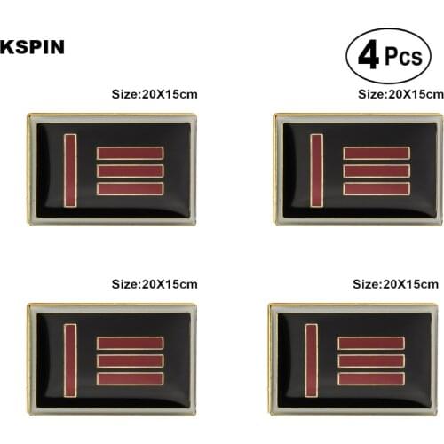 Master Slave Pride Brooches Lapel Pin Flag badge Brooch Pins Badges 4pcs