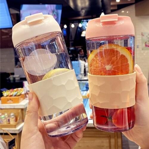 400ML Shaker Bottle Finess Water Cup Milkshake Bottle Protein Shaker Cup Outdoor Portable Plastic Drink Cup with Shaker Ball