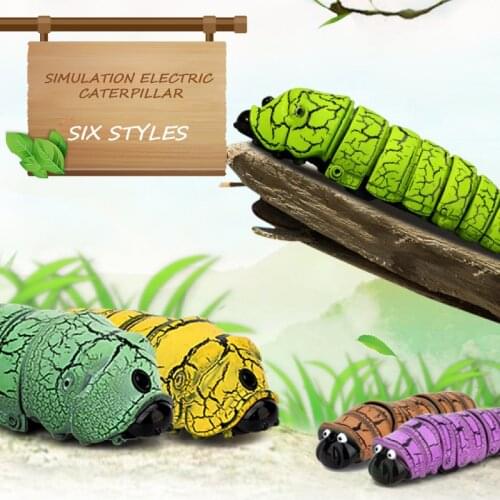 6-Colors MINI RC Insect Toy Simulation Remote Control Toy Worm Movable Infrared Sensor Adult/Children Tricky Gift Toy