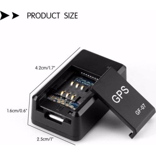 2019 New Arrival GF07 Car Mini GPS Tracker GPS GSM/GPRS Tracking Locator Device Sound Recording Device Car Gps Tracker Dropship