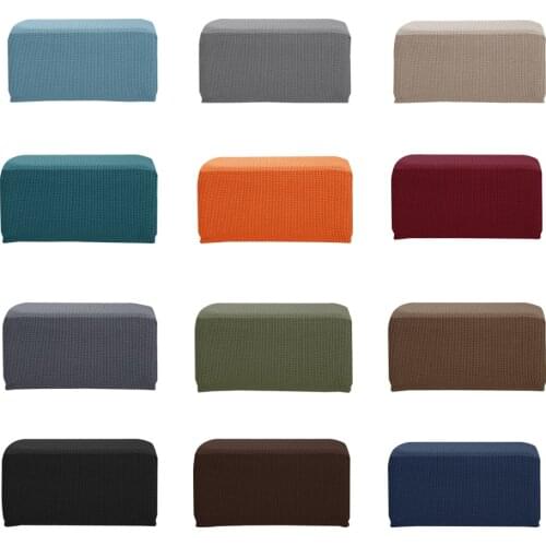Ottoman Slipcovers Stretch Footrest Sofa Slipcovers Footstool Covers Storage Ottoman Protector Covers