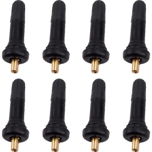 2 Sets/8pcs TPMS Tyre Pressure Sensor Rubber Valve Stem Fit for Buick Hummer Hyundai Pontiac Saturn Ford Cadillac Chevy GMC