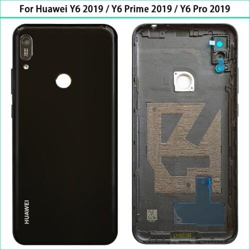 New Y6 2019 Battery Cover For Huawei Y6 2019 / Y6 Prime 2019 / Y6 Pro 2019 Phone Back Rear Housing Case Cover Lid