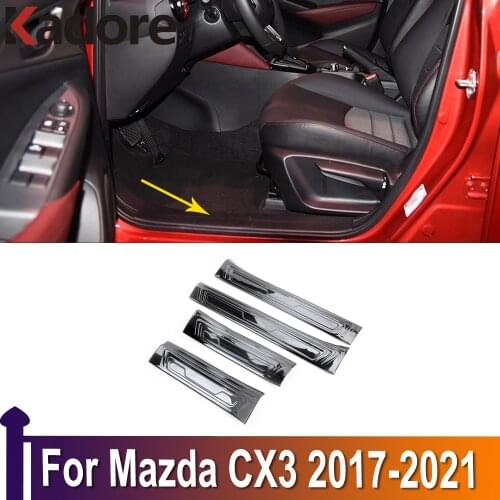 For Mazda CX3 CX-3 2019 2018 2017 Stainless Steel Inner Door Sill Scuff Plate Trim Car Accessories Styling 2020