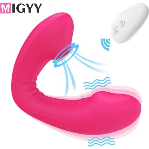 Wearable Dildo Vibrators Sex Toys for Women Couple G Spot Clitoris Sucker Stimulator Wireless Remote Panties Vibrator Sex Shop