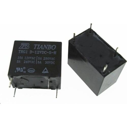 HOT NEW relay TRG1D-12VDC-S-H TRG1 D-12VDC-S-H TRG1D-12VDC TRG1 D-12VDC 12VDC DC12V 12V 5A 250VAC DIP4