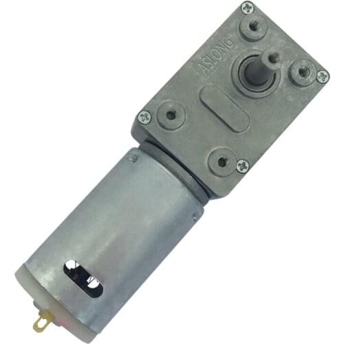 JGY-395 DC Turbo Worm Motor Geared Motor Square Reducer Motor 6V 12V 2.5/4.5/8/12/23/30/50/201RPM