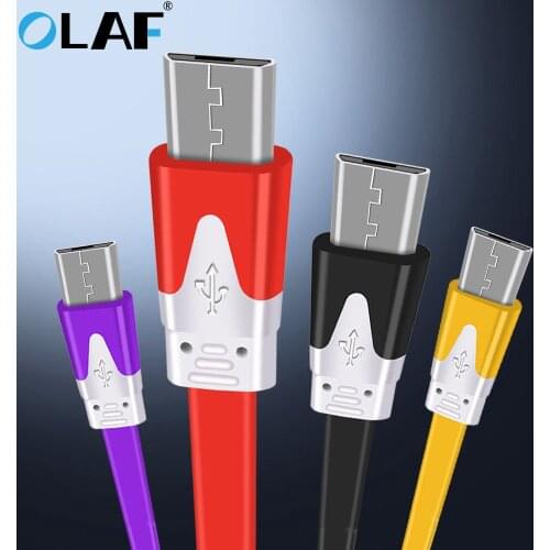 OLAF 5v 2.4A Micro USB Cable 1m/2m/3m Fast chargering Data Sync USB Charger Cable For Samsung huawei xiaomi Android Phone Cables