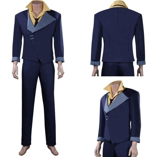Anime Cowboy Bebop Cosplay Spike Spiegel Uniform Suit Outfits Halloween Carnival Coat Pants Shirt