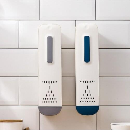 Kitchen Chopsticks Tube Drain Rack Wall Mounted Punch-free Holder Storage Container Spoon Bucket Knife Fork Tableware Shelves