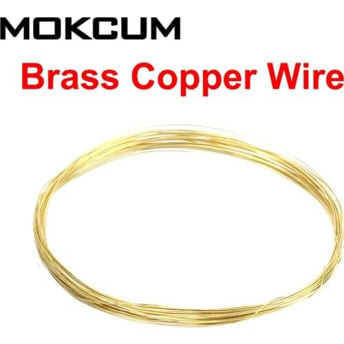 0.1mm 0.2mm 0.3mm 0.4mm 0.5mm 0.6mm 10meter H65 Brass Copper Wire Diy Bare Copper Wire Cable Winding Wire Coil Copper Wire