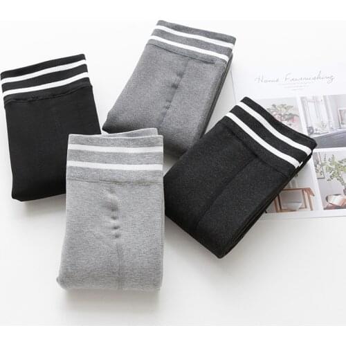 2019 Autumn Winter Leggings Womens Keep Warm Solid Leggings for Women High Waist Thick Velvet Leggings Super Elastic Black Gray