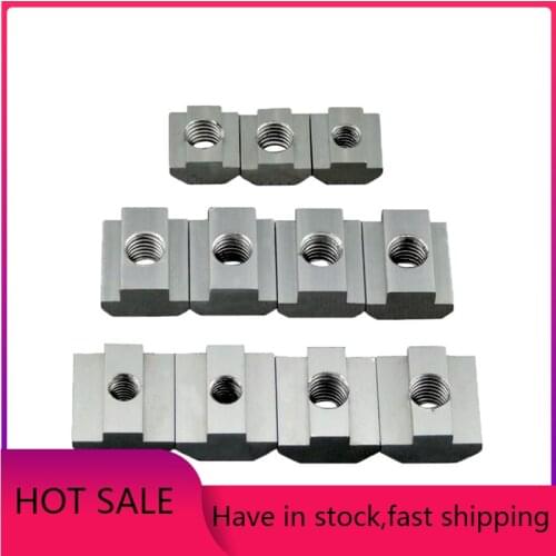 M3 M4 M5 M6 T Block Square nuts T-Track Sliding Hammer Nut for Fastener Aluminum Profile 2020 3030 4040