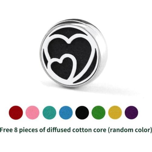 Mask Aromatherapy Hollow print Buckle Brooch Buckle 2021 New 12MM Clip Buckle Stainless Air Diffuser Clip Buckle Perfume