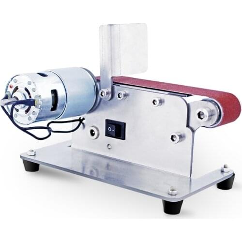 Miniature, household desktop mini belt machine, DIY polishing machine, woodworking sanding, knife sharpening, edge cutting