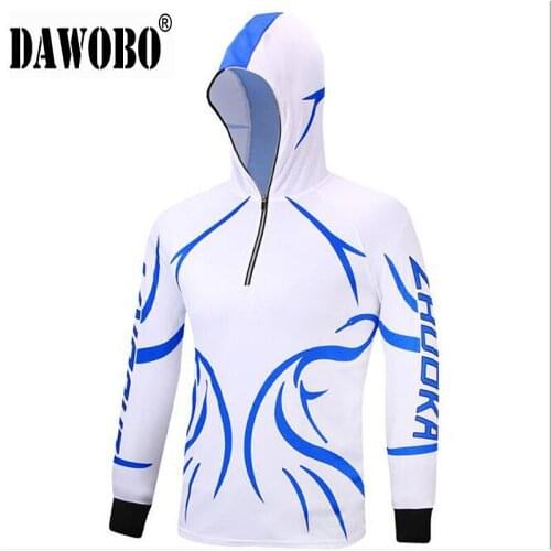 New 2020 Summer Outdoor sport fishing clothes breathable quick dry Anti Sai UV Anti mosquit long sleeve hooded fishing Shirts