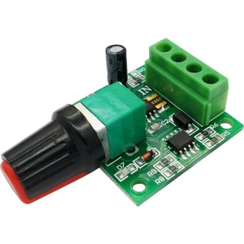 NEW 2A PWM DC 12V Motor Speed Controller Module 1.8V-12V Adjustable Electric Speed Regulator Governor Switch Board