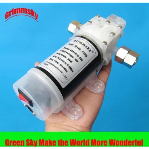New non-toxic,tasteless,odorless max. 13L/Min. big flow rate with On/Off button and 12v DC jack 80W fresh water pump