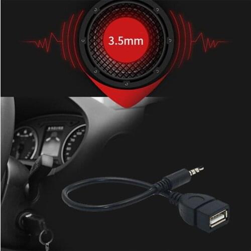 USB Female to 3.5 Male Audio Plug AUX Jack to USB 2.0 in Adapter Converter Car the a OTG Plug Stereo Female Type Cable Audi Q0Q7