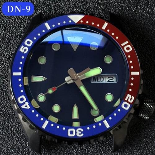 Flat ceramic bezel insert 38*31.5mm NO Luminous For Seiko SKX007 SRPD55 watch parts