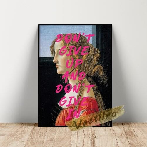 Sandro Botticelli Vintage Print Art Poster Exhibition Museum Canvas Painting Home Decor Living Room Wall Art Prints Picture Gift