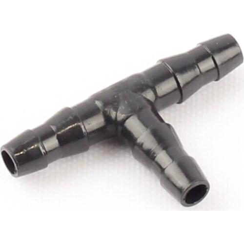 500pcs 4/7mm Hose Barbed Tee 3 Way Hose Connector for Garden Micro Irrigation Horticultural Spray Lawn Drop System Pipe Fittings