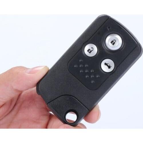 3 BUTTONS REPLACEMENT BLANK SMART CARD SHELL CASE FOR HONDA CIVIC SMART KEY WITH KEY BLADE ( WITHOUT GROOVE) 2PCS/LOT